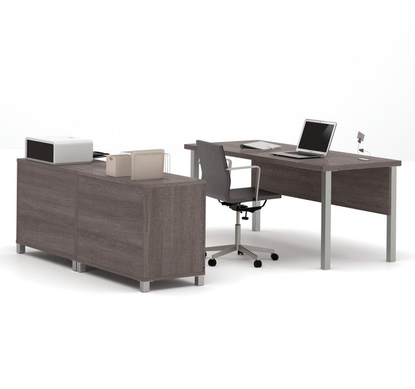 72W Table Desk with Credenza