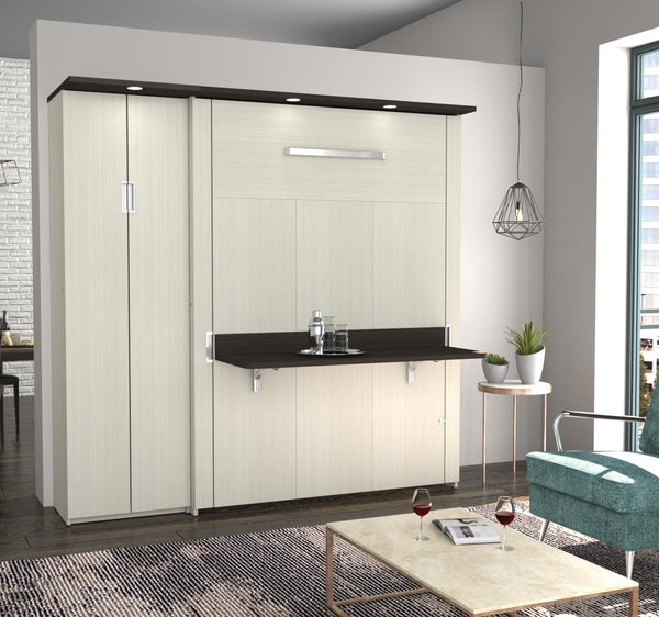 Full Murphy Bed with Desk and one Storage Unit (83“)