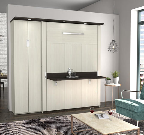 Full Murphy Bed with Desk and one Storage Unit (83“)