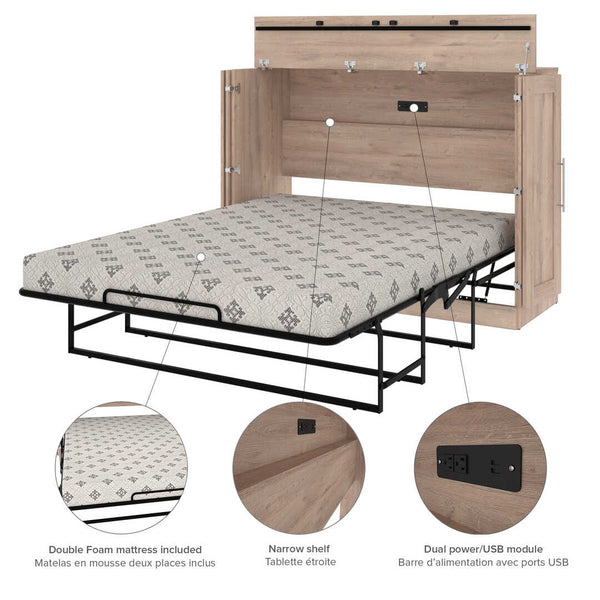 61W Full Cabinet Bed with Mattress