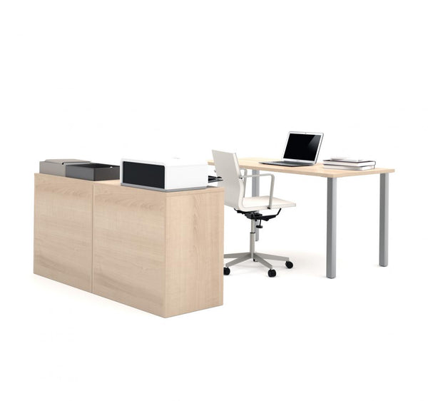 Table Desk and Two Low Storage Units