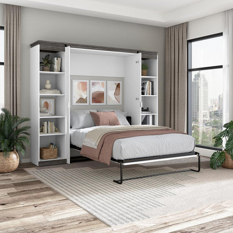 Full Murphy Bed with Shelves (100W)