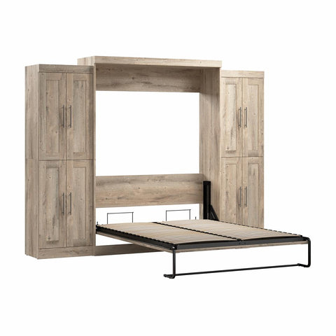 Queen Murphy Bed with Storage Cabinets (115W)