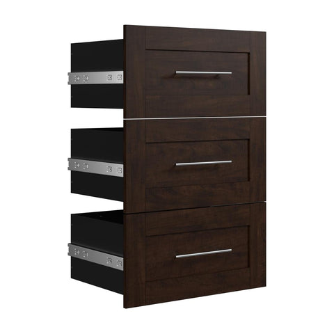Contemporary Drawers (3) Set, 25W x 17D
