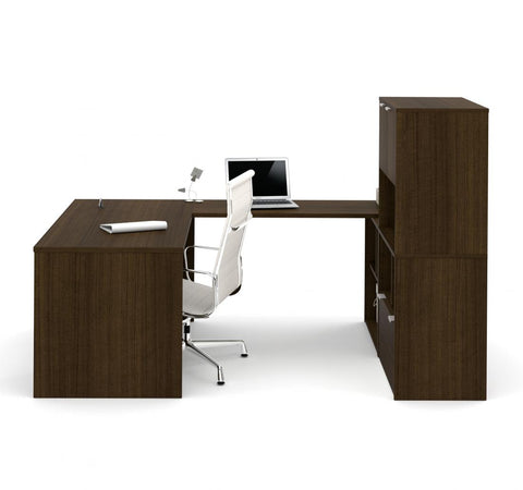 U-Shaped Executive Desk with Hutch