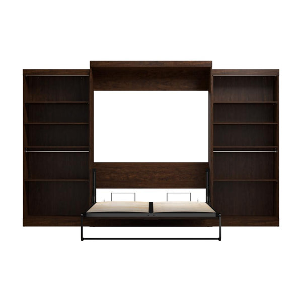 Queen Murphy Bed with 2 Shelving Units (137W)