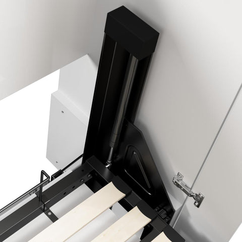 Full Murphy Bed and Storage Cabinet with Pull-Out Shelf (81W)