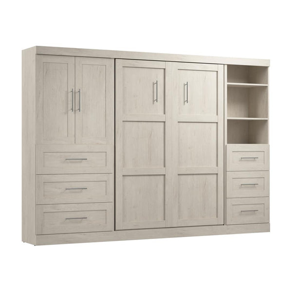 Full Murphy Bed with Open and Concealed Storage (120W)