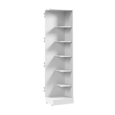 Modular Corner Closet System with Floating Shelves, 20W x 16D