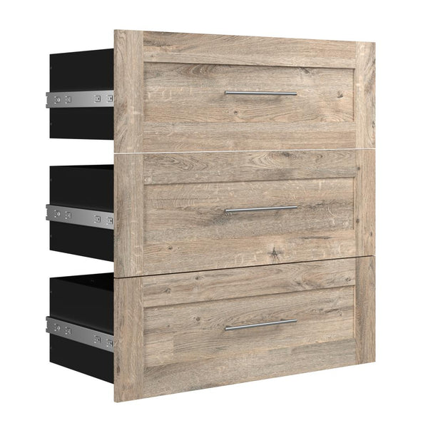 Contemporary Drawers (3) Set, 36W x 15D