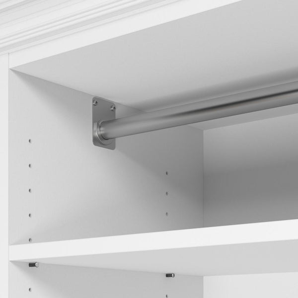 Traditional Closet System with Shelves, Drawers & Clothing Rods, 86W x 20D