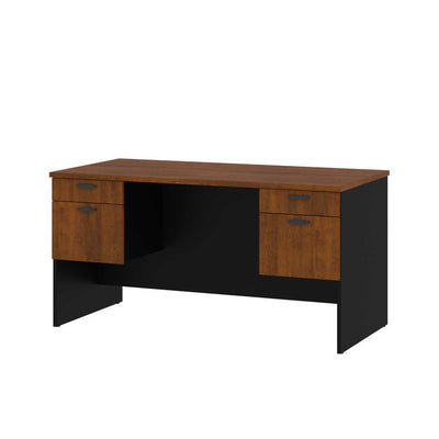 Executive Desk with Dual Half Pedestals