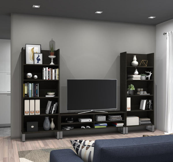 TV Stand with 2 Bookcases