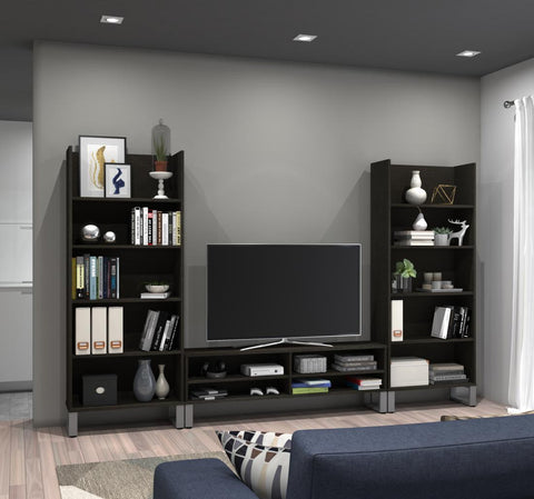 TV Stand with 2 Bookcases