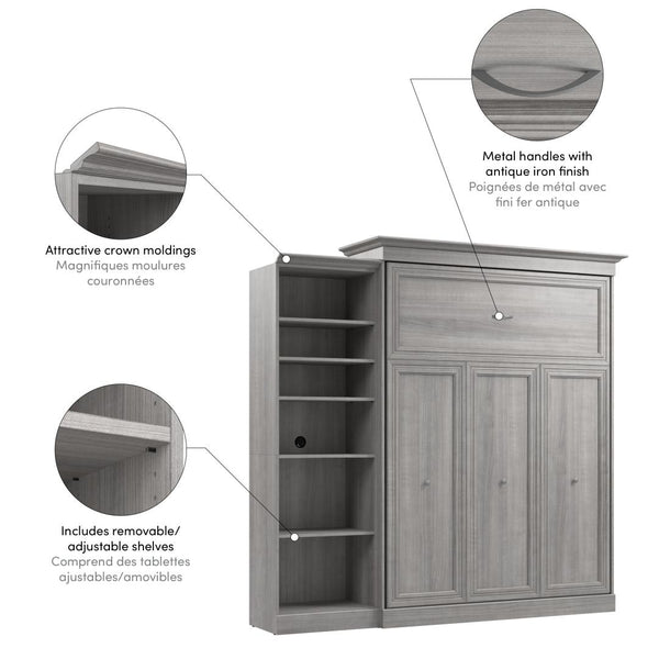 Queen Murphy Bed with Closet Organizer (92W)