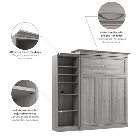 Queen Murphy Bed with Closet Organizer (92W)