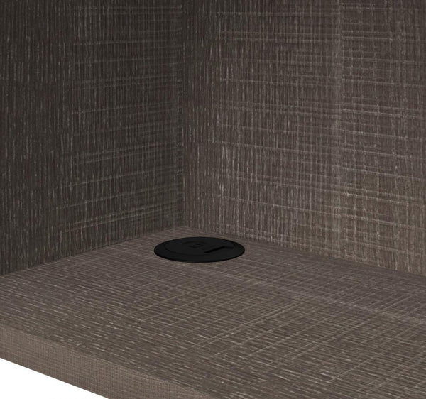 2-Piece set including a standing desk and a desk with hutch