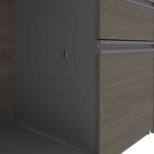 L-Shaped Desk with Pedestal