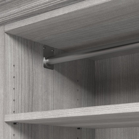 Traditional Closet System with Shelves, Drawers & Clothing Rods, 61W x 20D