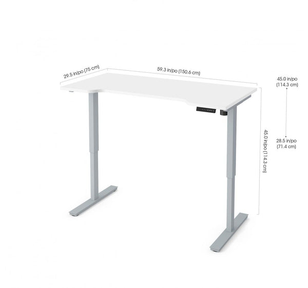 30“ x 60“ Curved Standing Desk