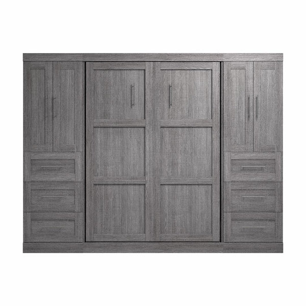 Full Murphy Bed with Closet Storage Cabinets (109W)