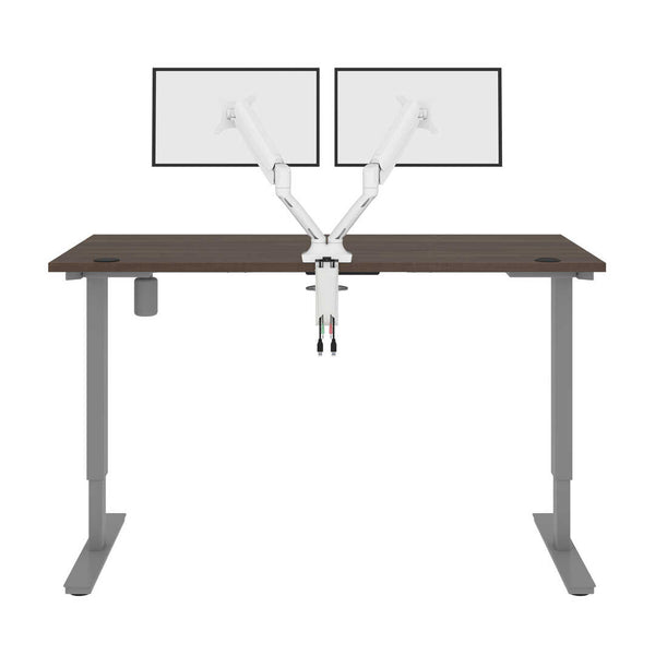 60W x 30D Standing Desk with Dual Monitor Arm
