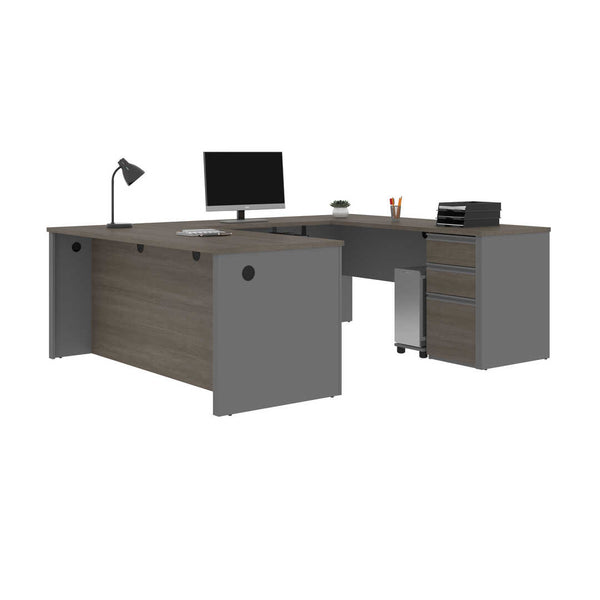 72W U-Shaped Executive Desk with Pedestal