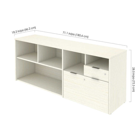 72W Credenza with 2 Drawers