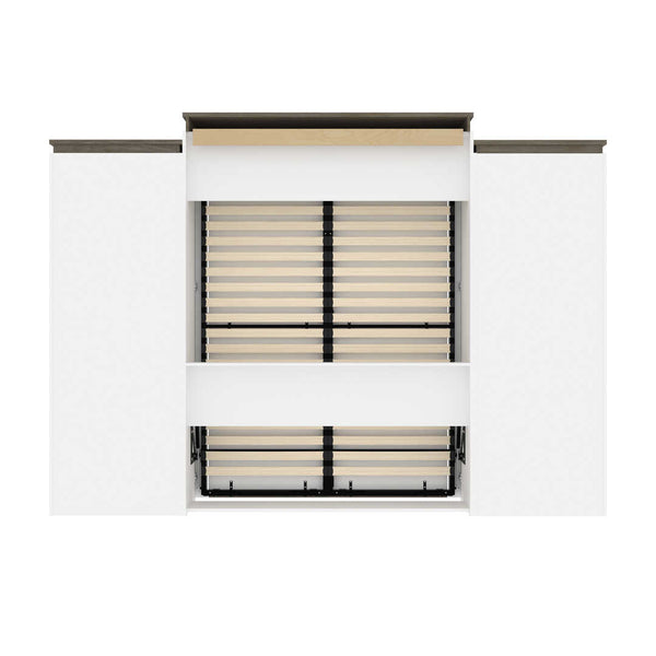 Queen Murphy Bed and Multifunctional Storage with Drawers (125W)