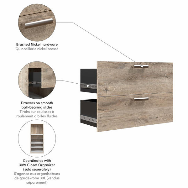 2 Drawer Set for Cielo 30W Closet Organizer