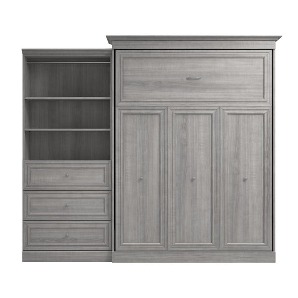 Queen Murphy Bed and Closet Organizer with Drawers (103W)