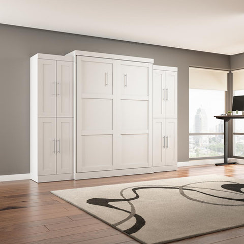 Queen Murphy Bed with Storage Cabinets (115W)