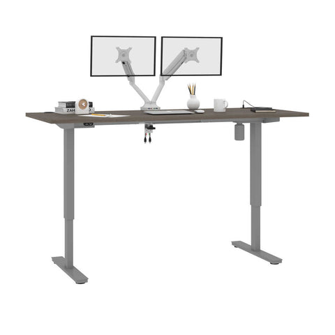 72W x 30D Standing Desk with Dual Monitor Arm