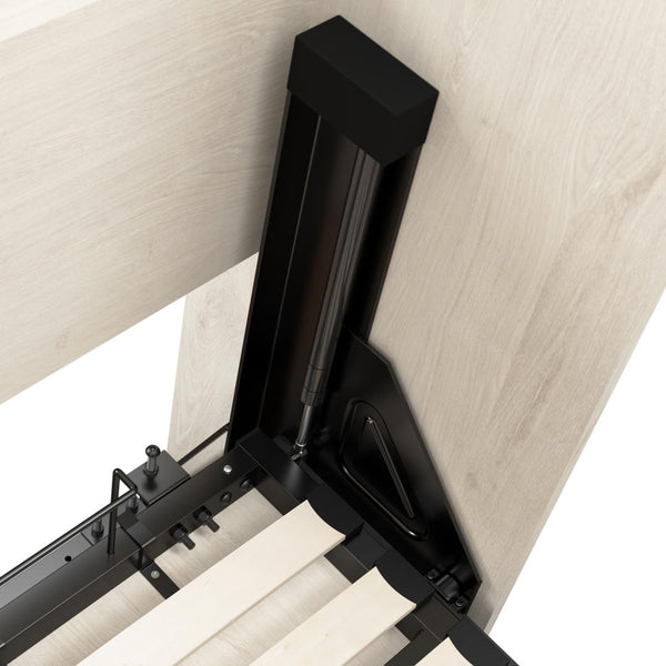 Queen Murphy Bed and Shelving Unit with Drawers (101W)