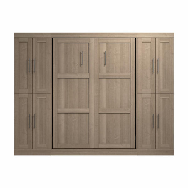 Full Murphy Bed with Storage Cabinets (109W)