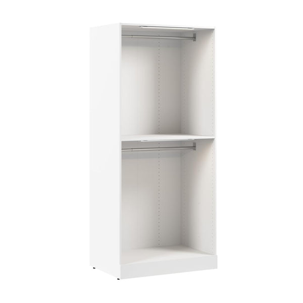 Double Hanging Modular Closet System & LED Lights, 36W x 25D