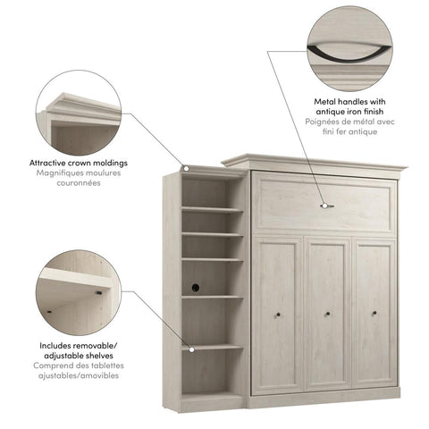 Queen Murphy Bed with Closet Organizer (92W)