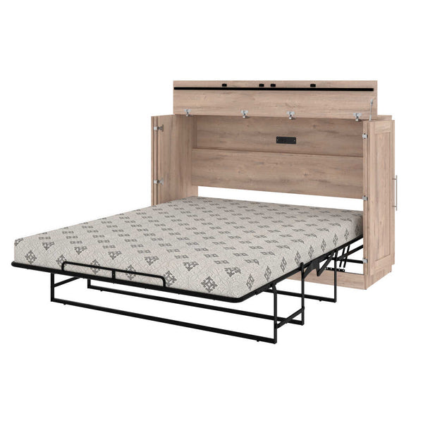 66W Queen Cabinet Bed with Mattress
