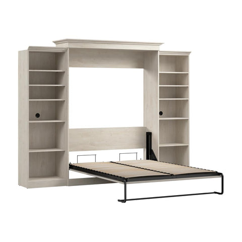 Queen Murphy Bed and 2 Closet Organizers (115W)