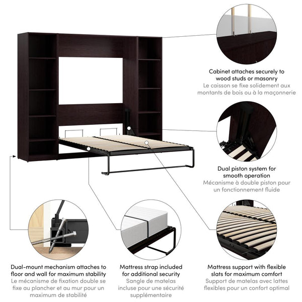 Full Murphy Bed with Closet Organizers (99W)