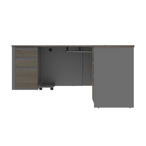 72W Corner Desk with Pedestal