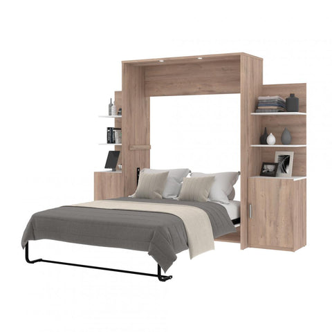 Full Murphy Bed with Floating Shelves (98W)
