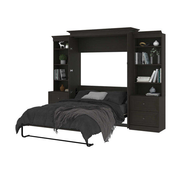 Full Murphy Bed and 2 Shelving Units with 2 Drawers (109W)