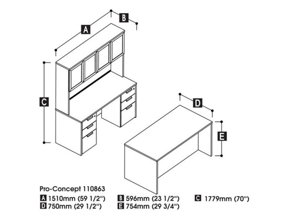 Executive Kit with Assembled Pedestals