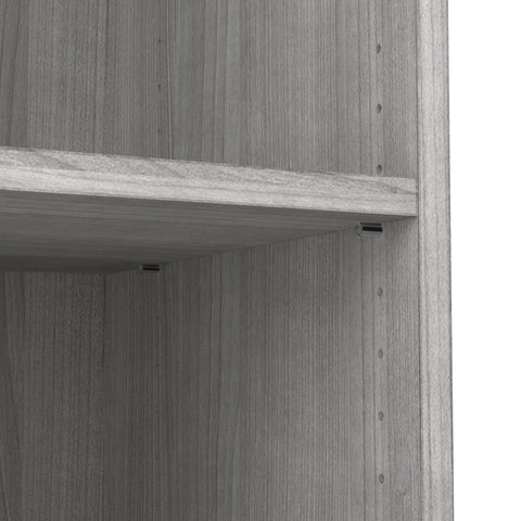 Contemporary Closet System with Shelves, Drawers & Clothing Rods, 86W x 19D