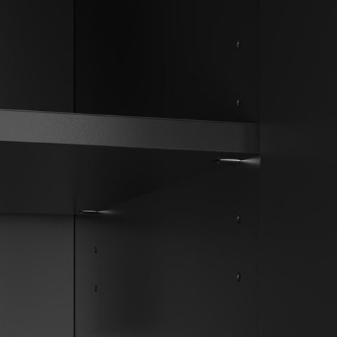 94W Modular Entertainment Center with TV Stand, Storage Cabinet, Hutch, and Small Wall Panel