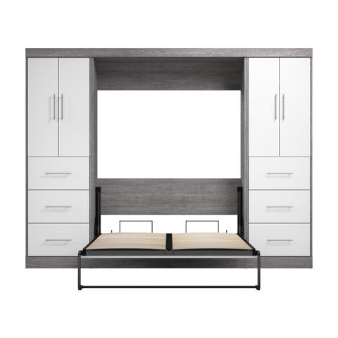 Full Murphy Bed with 2 Wardrobes (109W)