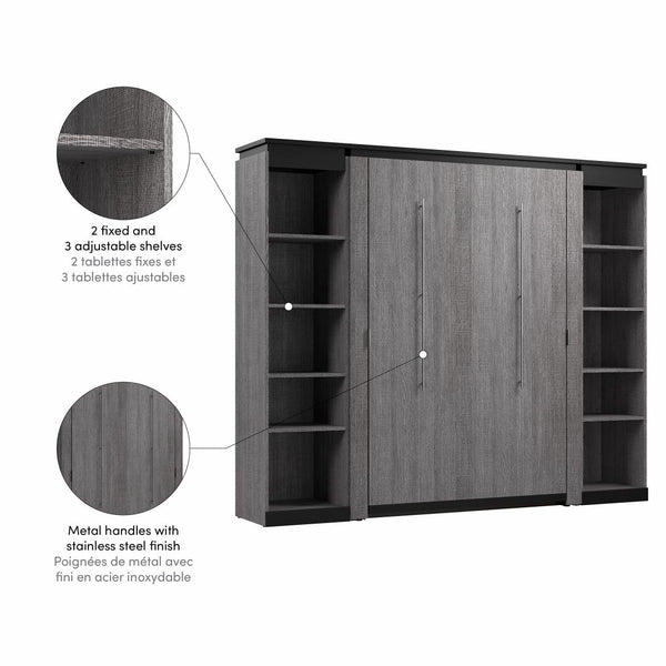 Full Murphy Bed with Shelves (100W)