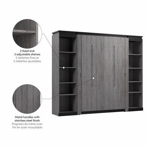 Full Murphy Bed with Shelves (100W)