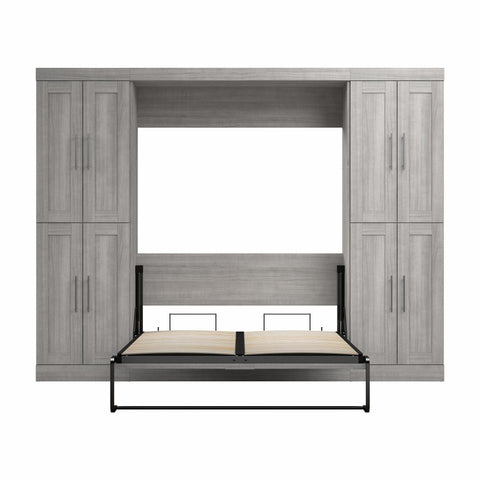 Full Murphy Bed with Storage Cabinets (109W)